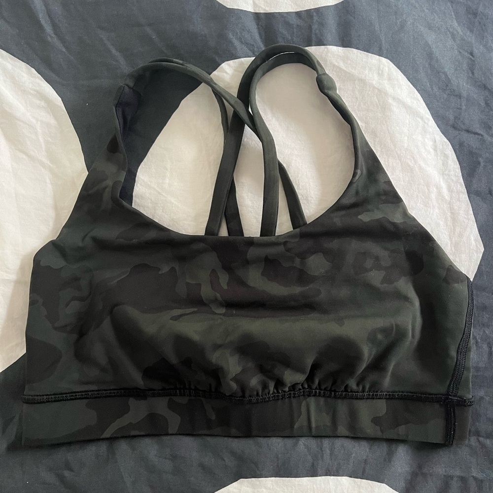 Lulu lemon camo sports bra